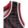 Mens Stripes Basketball Sports Jersey, Breathable Sleeveless Pattern E