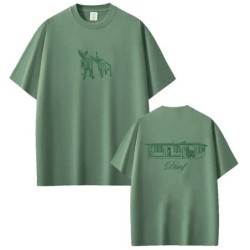 Men Women Hip Hop Loose T-shirts Rapper Tour 2026 Print T Shirt Summer