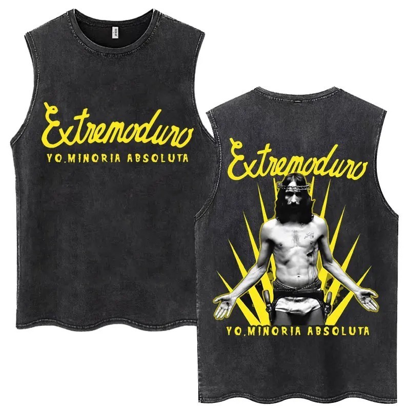 Whales and Sun Tattoo By Robe De Extremoduro Washed Tank Tops Men Wome