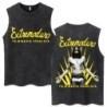 Whales and Sun Tattoo By Robe De Extremoduro Washed Tank Tops Men Wome