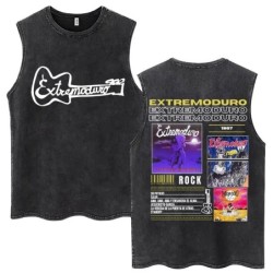 Whales and Sun Tattoo By Robe De Extremoduro Washed Tank Tops Men Wome