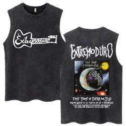 Whales and Sun Tattoo By Robe De Extremoduro Washed Tank Tops Men Wome