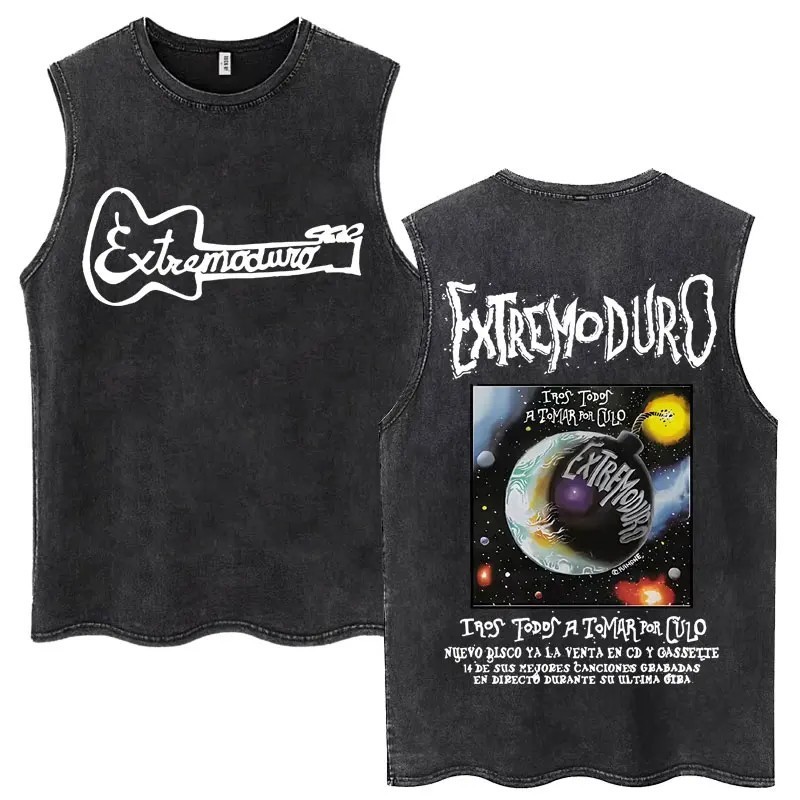 Whales and Sun Tattoo By Robe De Extremoduro Washed Tank Tops Men Wome