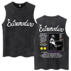 Whales and Sun Tattoo By Robe De Extremoduro Washed Tank Tops Men Wome