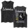 Whales and Sun Tattoo By Robe De Extremoduro Washed Tank Tops Men Wome