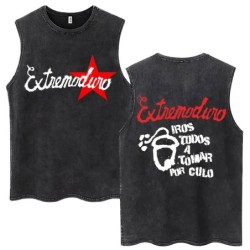 Whales and Sun Tattoo By Robe De Extremoduro Washed Tank Tops Men Wome