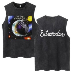 Whales and Sun Tattoo By Robe De Extremoduro Washed Tank Tops Men Wome