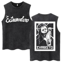 Whales and Sun Tattoo By Robe De Extremoduro Washed Tank Tops Men Wome