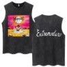 Whales and Sun Tattoo By Robe De Extremoduro Washed Tank Tops Men Wome