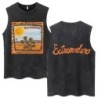 Whales and Sun Tattoo By Robe De Extremoduro Washed Tank Tops Men Wome