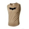 Bat Printed Men's Loose Sleeveless T-shirt Autumn inner wear Running T