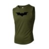 Bat Printed Men's Loose Sleeveless T-shirt Autumn inner wear Running T