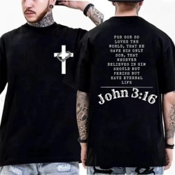 Summer Men's T-Shirts Round Neck Short-sleeved Casual Tops Christian J
