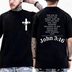 Summer Men's T-Shirts Round Neck Short-sleeved Casual Tops Christian J