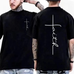 Summer Men's T-Shirts Round Neck Short-sleeved Casual Tops Christian J