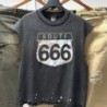 Jesus Beat The Devil Cross Print Tank Top Men Women Splashed Ink Saint