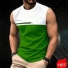Summer Men's Casual sleeveless T-shirt Plus Size Simple O-Neck tank to