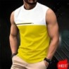 Summer Men's Casual sleeveless T-shirt Plus Size Simple O-Neck tank to
