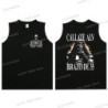 Cool Skeleton Calacas Chidas Gym Print Tank Top for Men Summer Cotton 