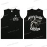 Cool Skeleton Calacas Chidas Gym Print Tank Top for Men Summer Cotton 