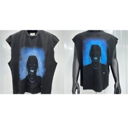 2026 New Cactus Jack Men's American Streetwear Print Tank Top Loose Fi