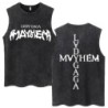 Lady Gaga The Mayhem Ball Tour 2025 Wash Tank Tops Fashion Men Women H