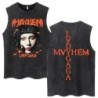 Lady Gaga The Mayhem Ball Tour 2025 Wash Tank Tops Fashion Men Women H