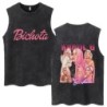Hot Sale Karol G Bichota Music Album Washed Tank Tops Hip Hop Fashion 