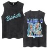 Hot Sale Karol G Bichota Music Album Washed Tank Tops Hip Hop Fashion 