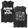 Hot Sale Karol G Bichota Music Album Washed Tank Tops Hip Hop Fashion 