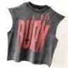 Nice Washed Saint BURN & BREAK THE RULES Sleeveless T-shirt Men Women 