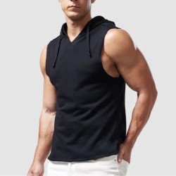 1pcs Summer Men's Tank Tops Male Solid Color Vest Sleeveless Tees For 