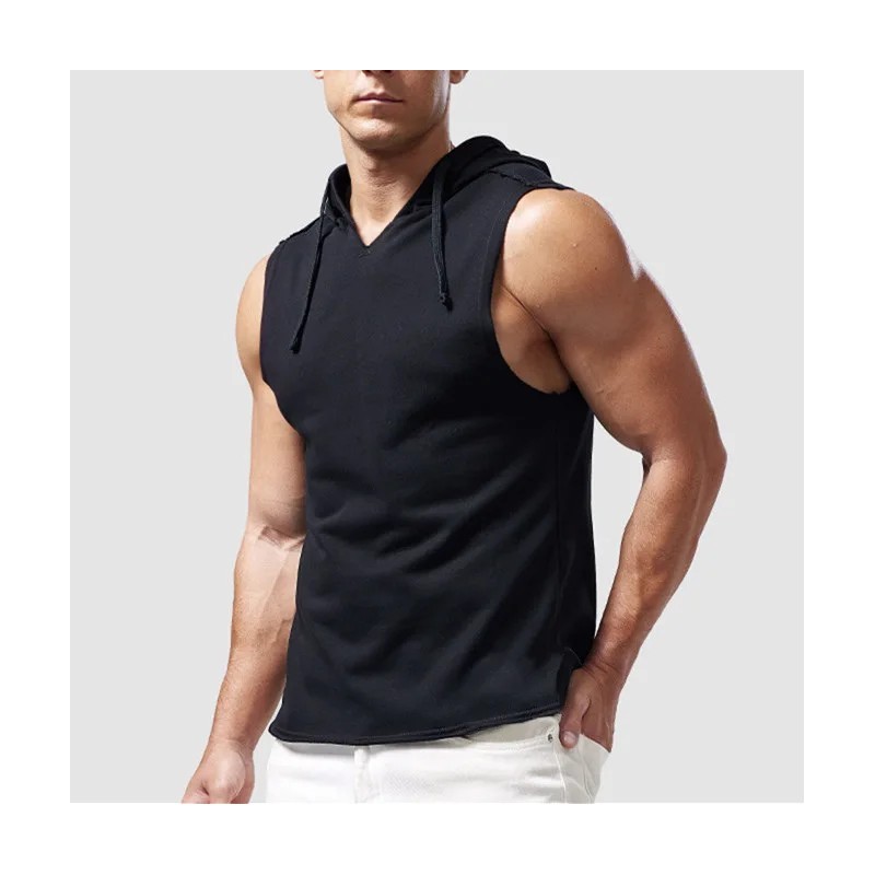 1pcs Summer Men's Tank Tops Male Solid Color Vest Sleeveless Tees For 