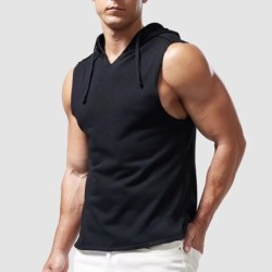 1pcs Summer Men's Tank Tops Male Solid Color Vest Sleeveless Tees For 