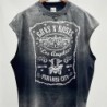 Vintage SAINT Guns N Roses Washed T-Shirts High Quality Dirty Soil Spr