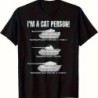 Men's Military Tank T-Shirt Funny I'm A Cat Person Panzer VI Tiger Pan