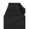 Men's Black Muscle Vest with Superhero Logo Printing, Sleeveless Shirt